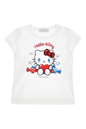 t-shirt in cotone bianco MONNALISA KIDS | 11G61872010099
